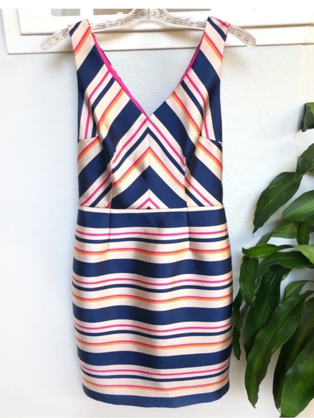 Trina Turk Kurdson Sleeveless Striped Sheath Dress Size 4